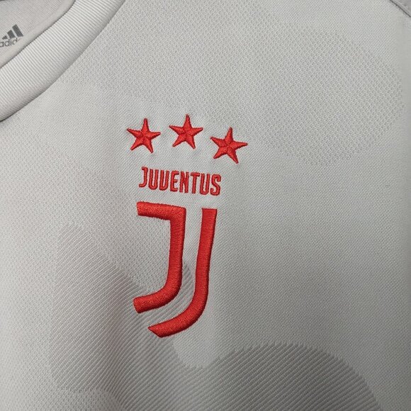 Adidas Juventus Jeep Climalite 2019-2020 Away Soccer Jersey light Gray Camo Size - Picture 3 of 8
